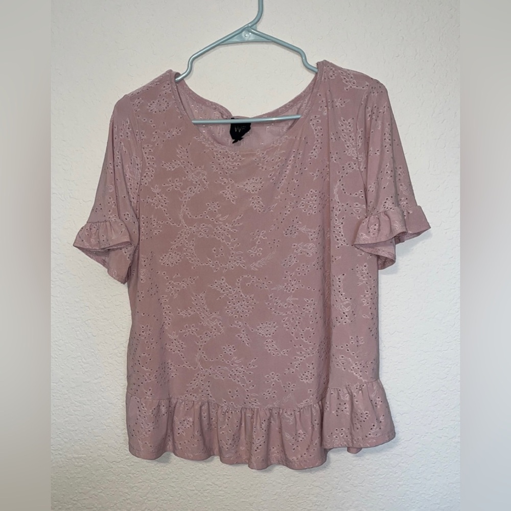 Short sleeve pink summer shirt